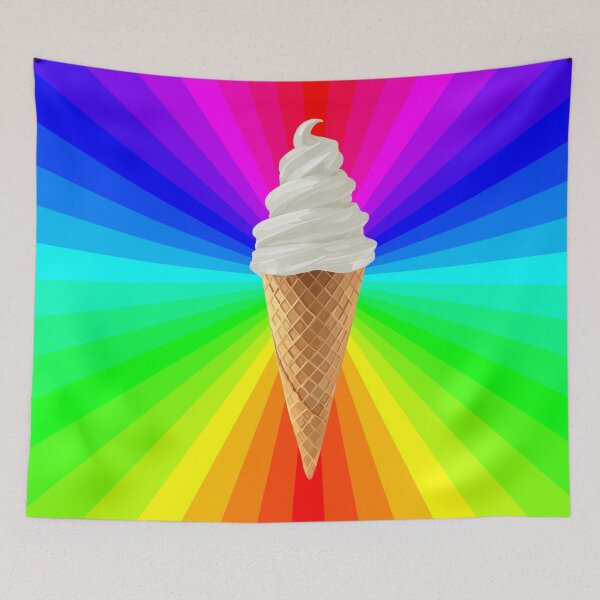 Item preview, Rainbow Fluorescent Vanilla Ice Cream Cone designed and sold by Deborah Camp.