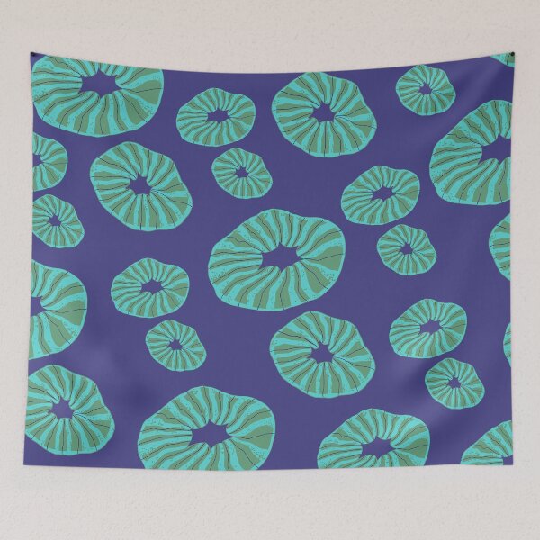 Item preview, Trippy abstract purple and green cells designed and sold by Thegentleshop.
