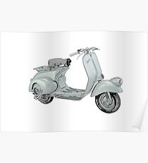 1949 Piaggio Vespa scooter Poster