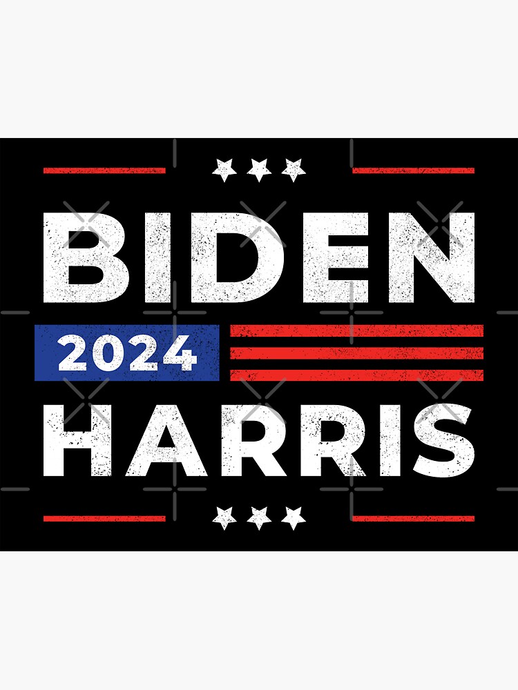 "Biden Harris 2024 President American Flag Joe Biden Kamala Harris 2024