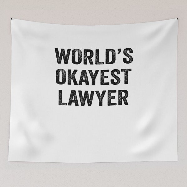 Item preview, World's okayest Lawyer Shirt, Funny Lawyer Dad Husband Womens Boyfriend Birthday Christmas Gift idea designed and sold by xlnv.