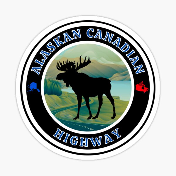 Vista previa del artículo con la obra «ALCAN Carretera canadiense de Alaska», diseñado y vendido por MojaveTradePost.