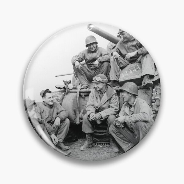 Item preview, Ernie Pyle Speaking With A Tank Crew - WW2 Anzio - 1944 designed and sold by warishellstore.