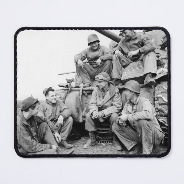 Item preview, Ernie Pyle Speaking With A Tank Crew - WW2 Anzio - 1944 designed and sold by warishellstore.