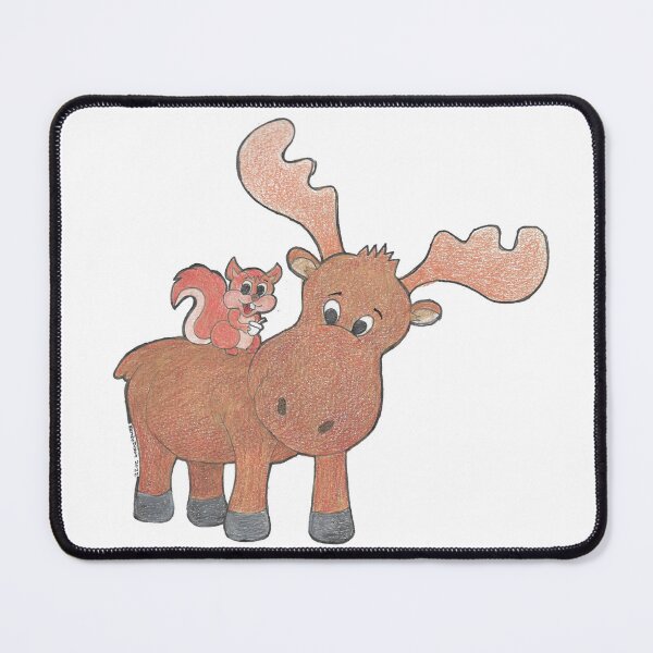 Item preview, Moose and Squirrel  designed and sold by ReneeDixonArt.