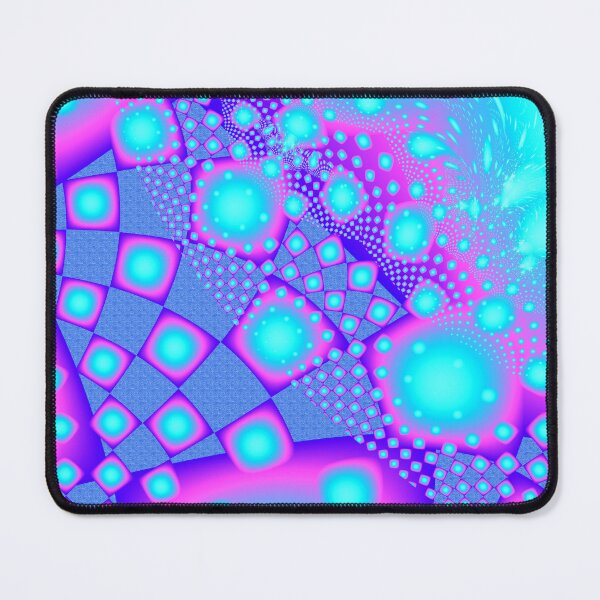 Item preview, Neon Molecules Psychedelic Fractal designed and sold by bohemianbound.