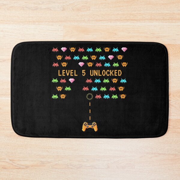 Item preview, Level 5 Unlocked - Video Gamer celebrates 5th Birthday designed and sold by Rhu Creations.