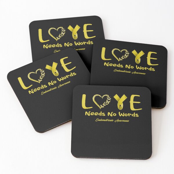 Item preview, Endometriosis Awareness - Love Needs No Words - Support Endometriosis Gifts designed and sold by Aaron309.
