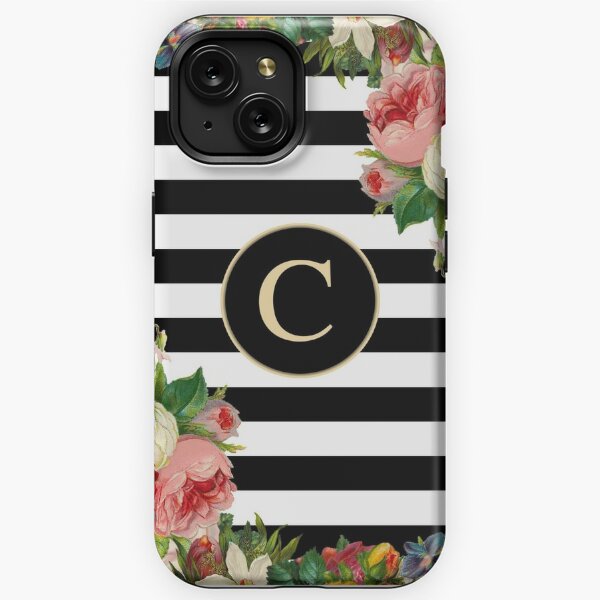 iPhone X/XS Beautiful Poppy Flowers Initial Letter L Monogram Watercolor  Case