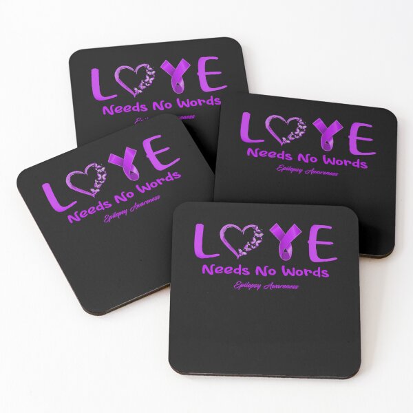 Item preview, Epilepsy Awareness - Love Needs No Words - Support Epilepsy Gifts designed and sold by Aaron309.