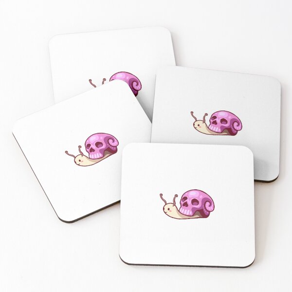 Item preview, Cute Snail with Skull Shell Sticker designed and sold by 10six.