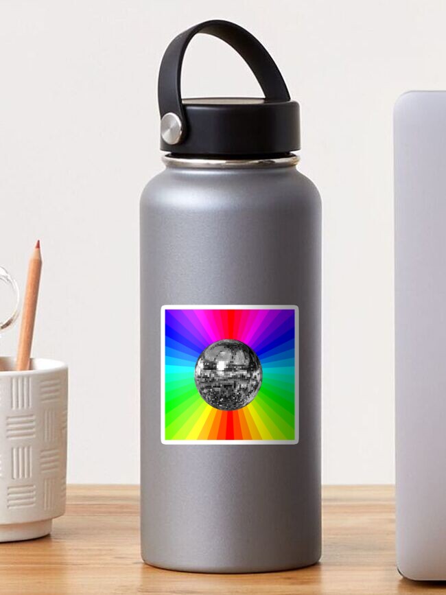 Disco Ball Funky Rainbow Prism Party - Disco - Sticker