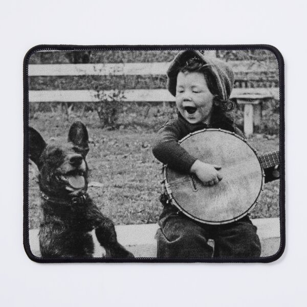 Item preview, Child Playing A Banjo For His Dog designed and sold by warishellstore.