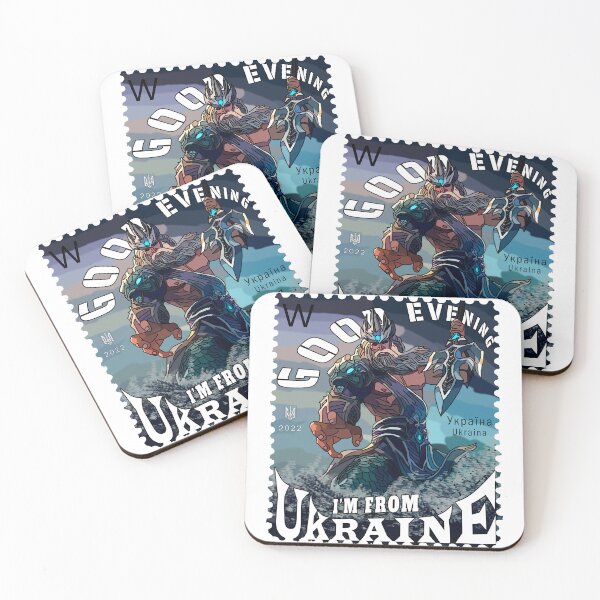 Item preview, Neptune Postage Stamp - Good Evening We Are From Ukraine designed and sold by Aide.