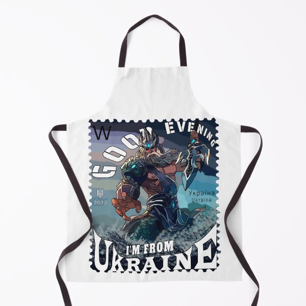 Item preview, Neptune Postage Stamp - Good Evening We Are From Ukraine designed and sold by Aide.
