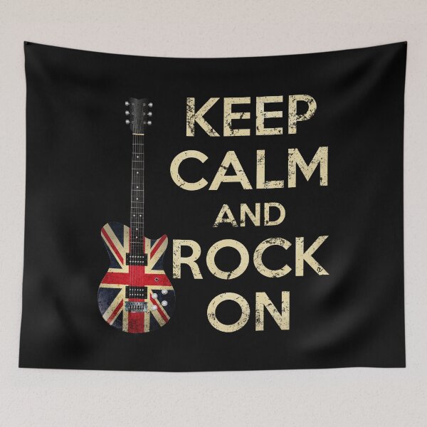 Item preview, Keep Calm and Rock On - Union Jack Guitar designed and sold by bloody-L.
