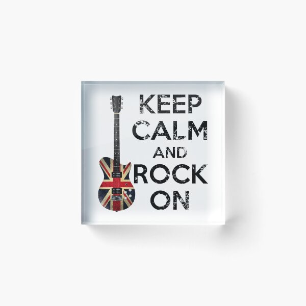 Item preview, Keep Calm and Rock On - Union Jack Guitar designed and sold by bloody-L.