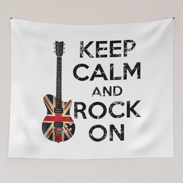 Item preview, Keep Calm and Rock On - Union Jack Guitar designed and sold by bloody-L.