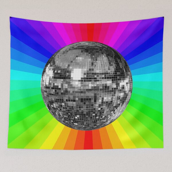 Item preview, Disco Ball Rainbow Funky Prism Party designed and sold by Deborah Camp.