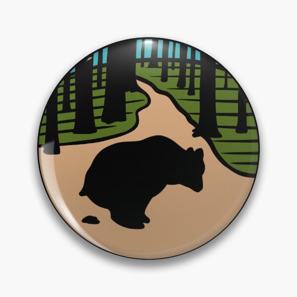 Item preview, Does a bear poop in the woods bear pooping on a nature trail designed and sold by mellowgraphics.