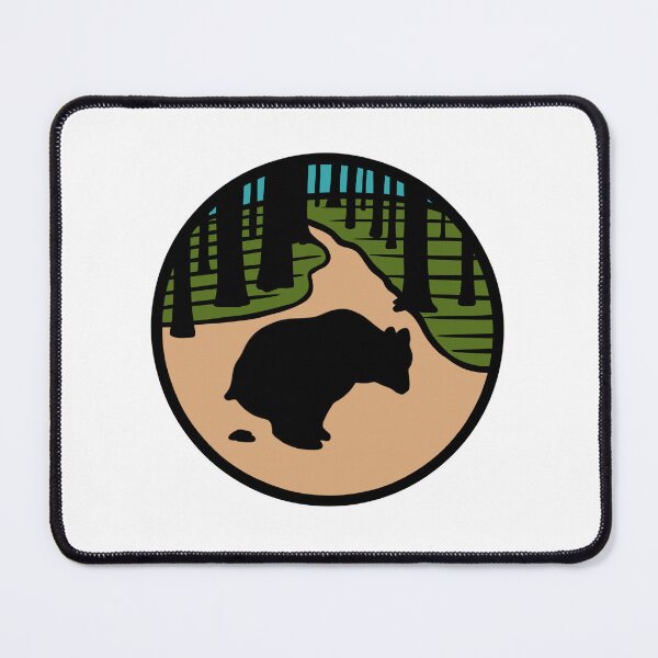 Item preview, Does a bear poop in the woods bear pooping on a nature trail designed and sold by mellowgraphics.