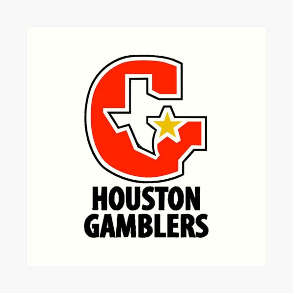 Impression artistique « Houston Gamblers Logo Houston Gamblers Team