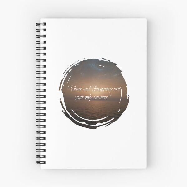 Item preview, Fear and frequency are your only enemies inspirational sunset quotes  designed and sold by HBWOLFARTS.