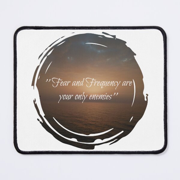 Item preview, Fear and frequency are your only enemies inspirational sunset quotes  designed and sold by HBWOLFARTS.