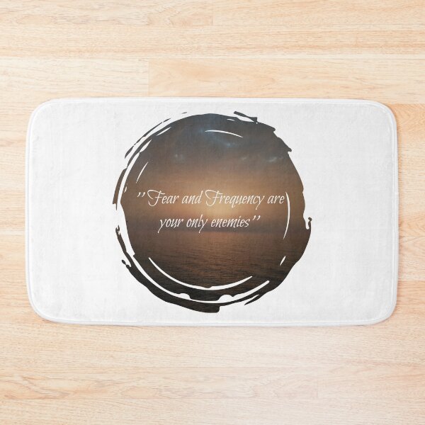 Item preview, Fear and frequency are your only enemies inspirational sunset quotes  designed and sold by HBWOLFARTS.