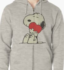 Snoopy love Zipped Hoodie