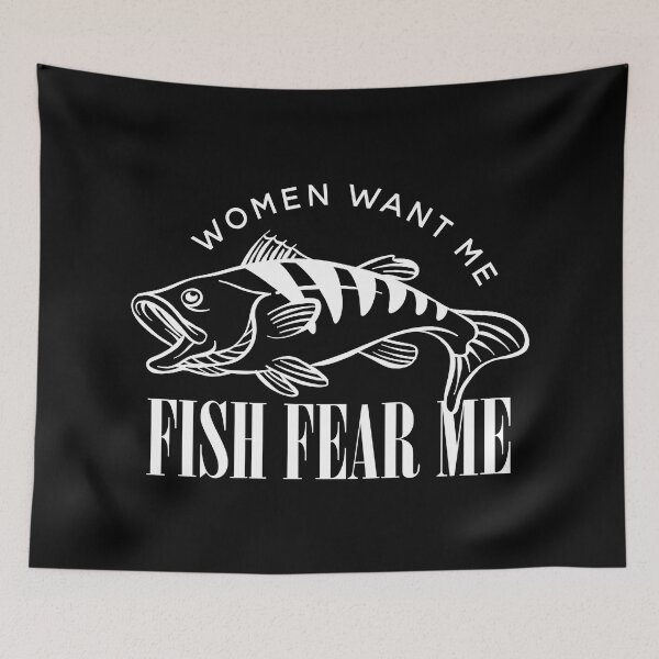 Item preview, Women Want Me Fish Fear Me Funny Meme Inspired Design for Fisher and Fisherman Gift designed and sold by TheMugsZone.