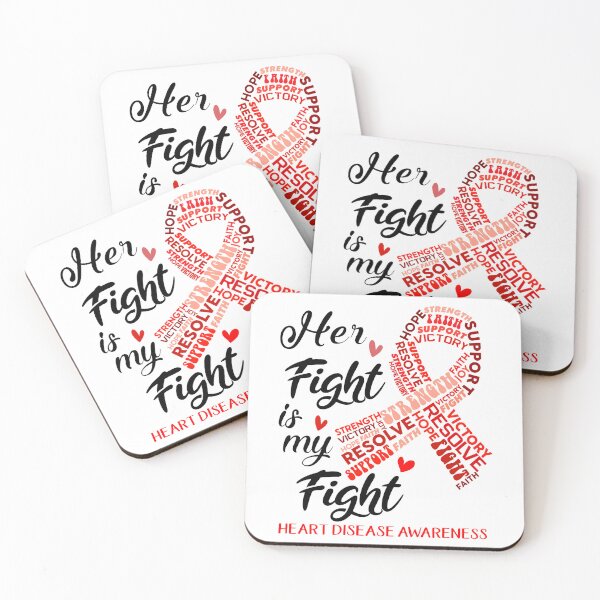 Item preview, Heart Disease Warrior, Her Fight is my Fight Heart Disease Awareness designed and sold by Greggwillard.