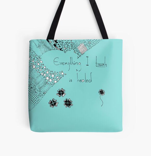 Everything I touch is healed. All Over Print Tote Bag