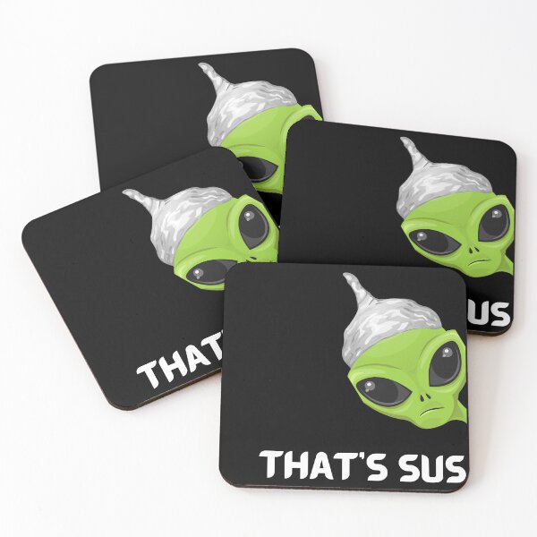 Item preview, That's sus alien with tinfoil hat - funny design designed and sold by INSOMNIAC101.