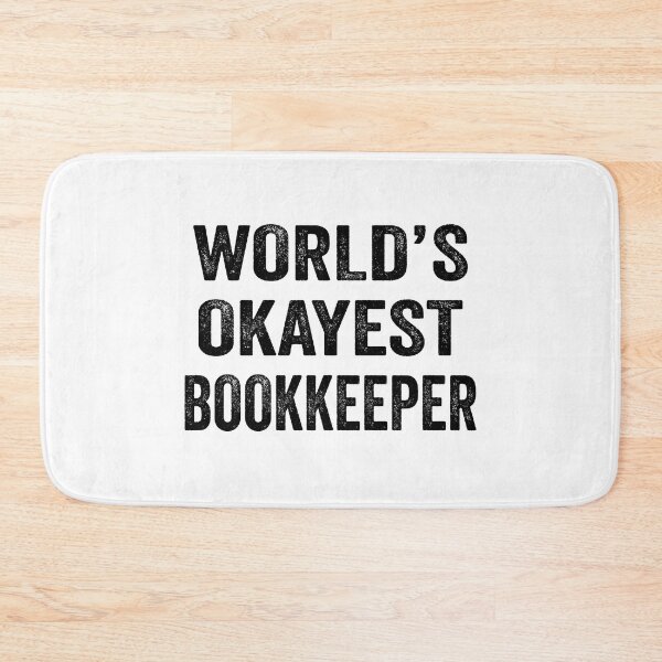 Item preview, World's okayest Bookkeeper Shirt, Funny Bookkeeper Dad Husband Womens Boyfriend Birthday Christmas Gift idea designed and sold by xlnv.