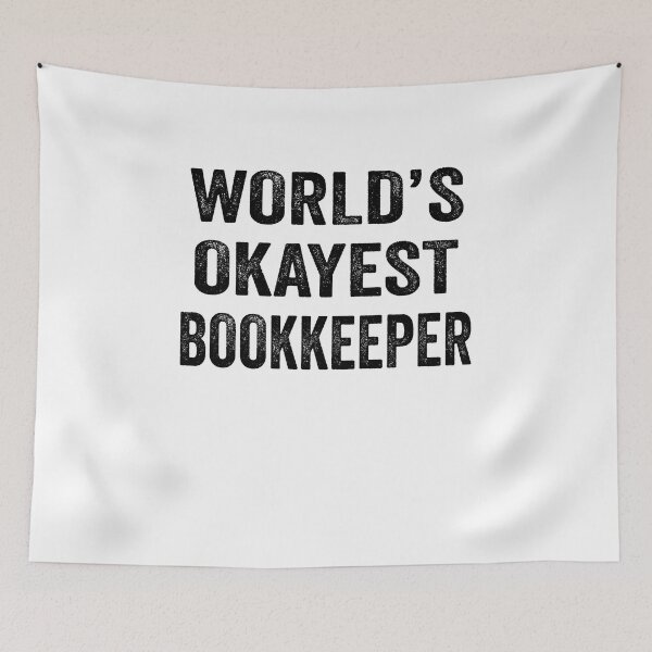Item preview, World's okayest Bookkeeper Shirt, Funny Bookkeeper Dad Husband Womens Boyfriend Birthday Christmas Gift idea designed and sold by xlnv.