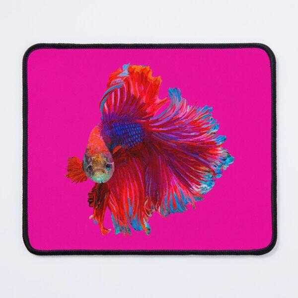 Item preview, SIAMESE FIGHTING FISH Pink Background designed and sold by janeynic.