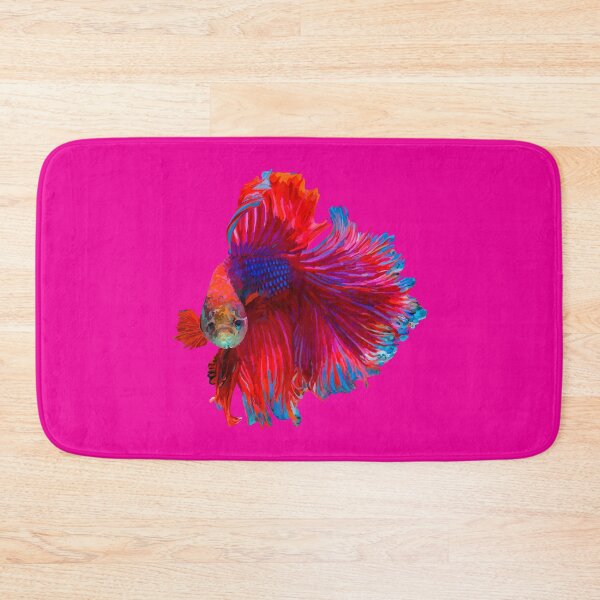 Item preview, SIAMESE FIGHTING FISH Pink Background designed and sold by janeynic.