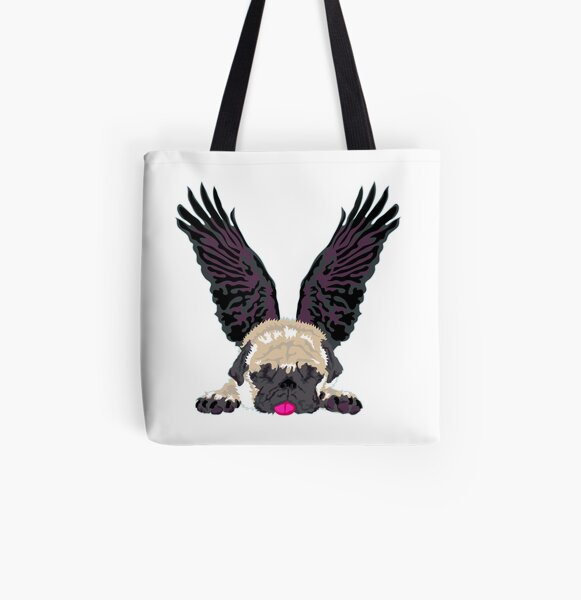 sleeping Angel Allover-Print Tote Bag