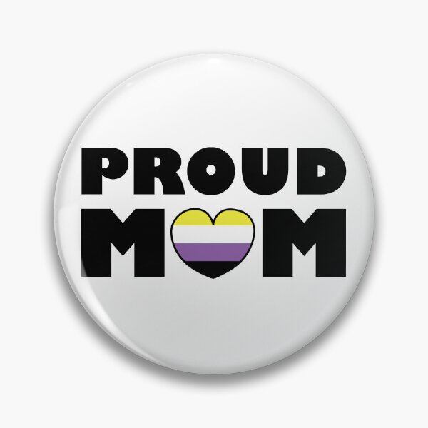 Item preview, Proud Mom - Enby /  Non-Binary Design with Heart designed and sold by Mishcana.