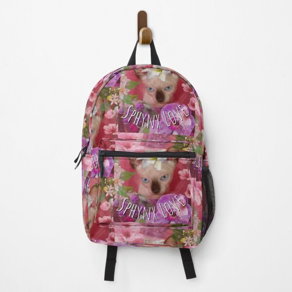Item preview, Sphynx Love Kitten With Colorful Flowers Digital Design designed and sold by EarthArtDesigns.