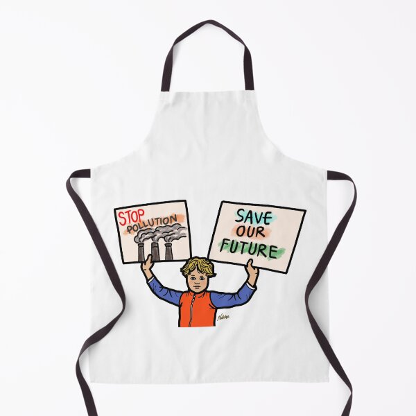 Item preview, Person holding sign stop pollution save future designed and sold by Nalidsa Sukprasert.