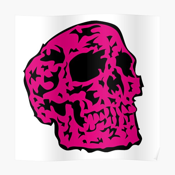 pink Skull Poster