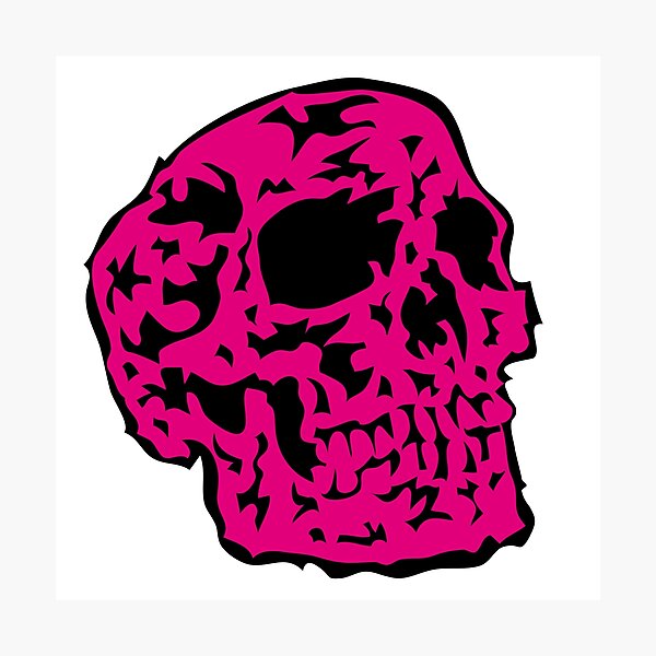 pink Skull Fotodruck