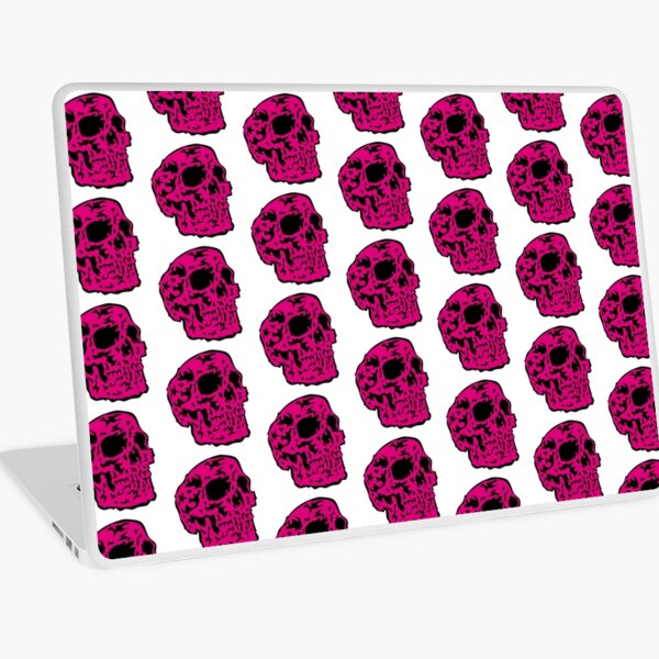 pink Skull Laptop Folie