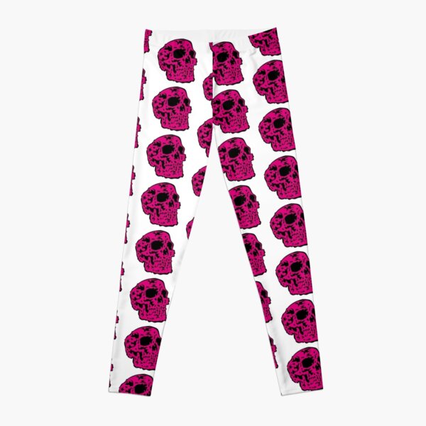 pink Skull Leggings