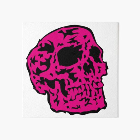 pink Skull Galeriedruck