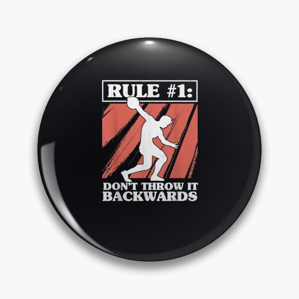 Item preview, Discus Rule #1 Don't Throw It Backwards Tack And Field designed and sold by DeannaMarks.