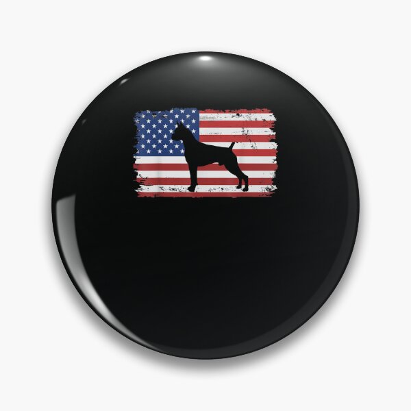 Item preview, Dogs 365 Vintage Boxer Dog US American Flag designed and sold by DeannaMarks.
