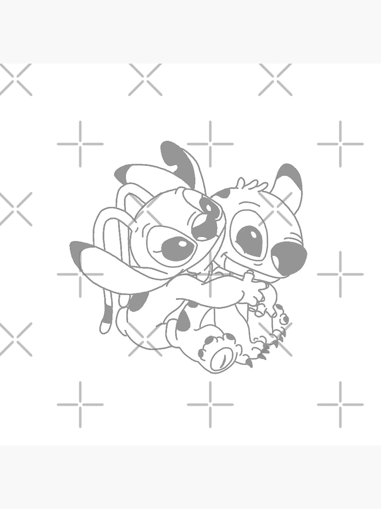 Stitch has found a girlfriend - Lilo and Stitch Kids Coloring Pages